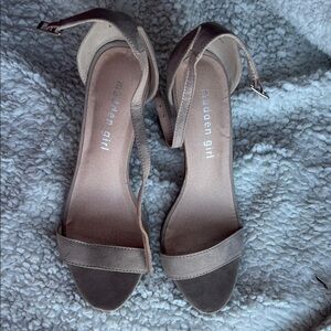 Madden Girl Taupe Heeled Sandals